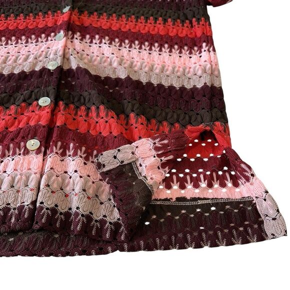 Show me your Mumu Open Knit Retro Swim Over up Shirt, Small - Picture 8 of 8